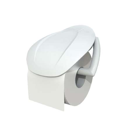 Distributeur papier wc blanc pour rouleau domestique