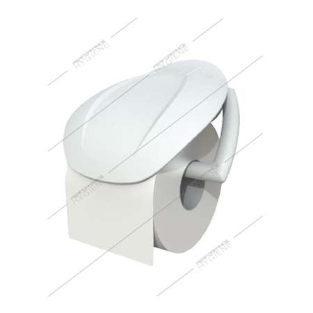 Distributeur papier wc blanc pour rouleau domestique