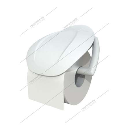 Image de Distributeur papier wc blanc pour rouleau domestique