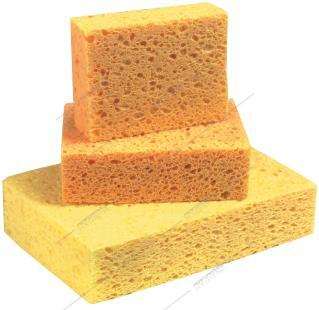 Image de Eponge végétale blonde n°4 (120x80x30mm) - lot 10