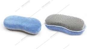 Image de Eponge microfibre bleue spécial lavage auto 23x12cm