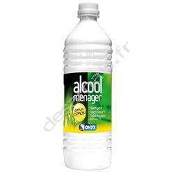 Alcool ménager parfumé au citron - flacon 1L