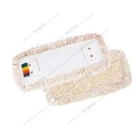 Image de Frange à languettes/poches coton écru - 40cm