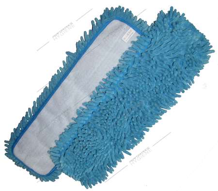 Image de Frange velcro microfibre bleu RASTA - 44cm