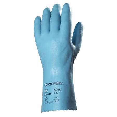 Image de Gants latex bleu intérieur textile coton JERSETTE - T06/XS