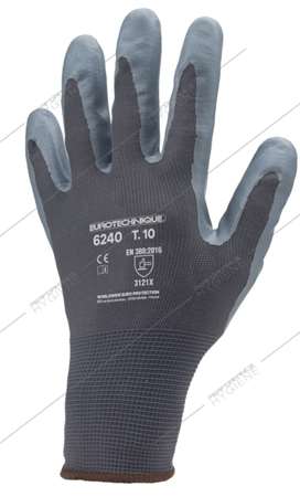 Image de Gants polyamide gris paume enduction nitrile gris - T08/M