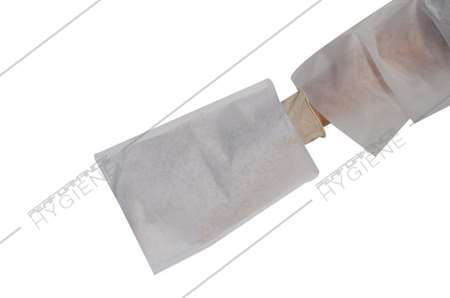 Image de Gants de toilette blancs jetables 16x22cm x 1000