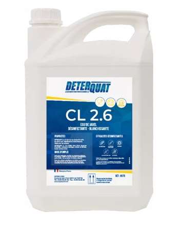 Image de Eau de javel 2,6%Chl - 12° - bidon 5L