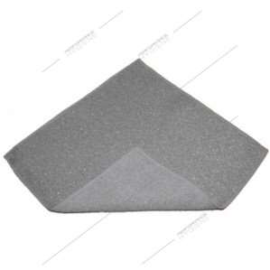 Image de Lavette microfibre grattante grise biface 28x28cm
