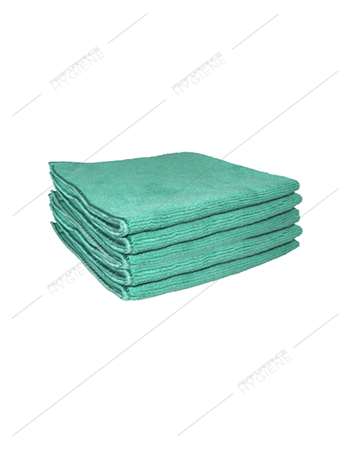 Lavette microfibre multi usages 40x40cm FIRST Verte x10