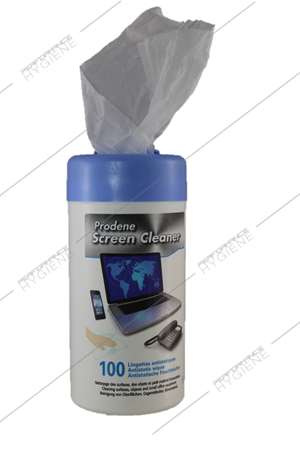 Image de Lingettes nettoyantes bureautique/écran - boite 100