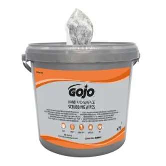 Image de Lingettes dégraissantes mains & surfaces SUPRA orange-pot 70