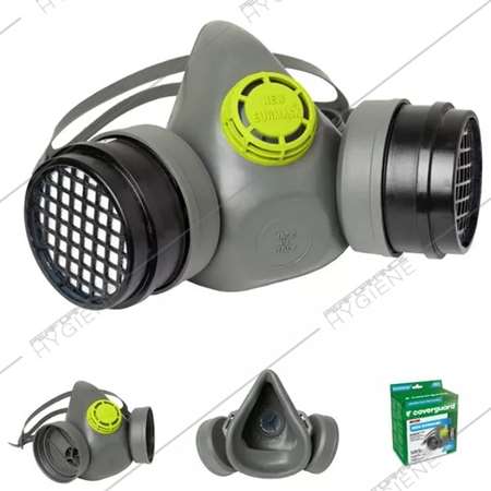 Image de Demi masque protection respiratoire 2 filtres EURMASK DUE