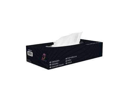 Mouchoirs papier blanc 20x21cm - carton de 40 boîtes de 100