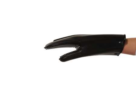 Image de Moufle de cuisine en silicone noire - l'unité