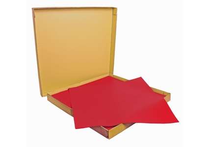 Nappe papier Tiss Lack 60x60cm - lot 500 (Rouge)