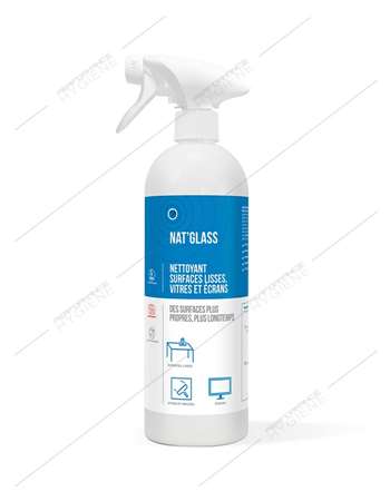 Image de Nettoyant surfaces vitrées Ecocert HTSBIO NATGLASS 750ml