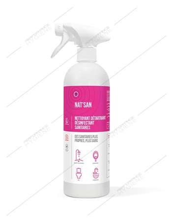 Nettoyant détartrant désinf sanitaires Ecocert NAT''SAN 750ml