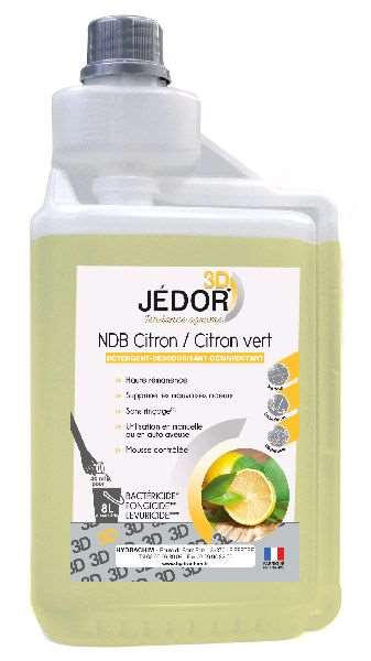 Nettoyant surodorant désinf. JEDOR 3D NDB Citron vert 1L
