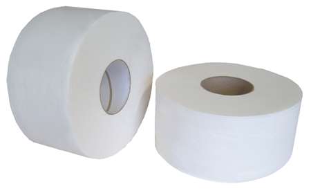 Papier wc Mini Jumbo pure ouate gaufrée blanc 2P - lot 12