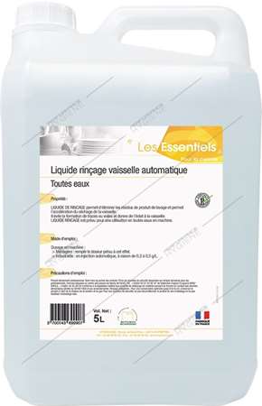 Image de Liquide rinçage LV toutes eaux LES ESSENTIELS - 5L
