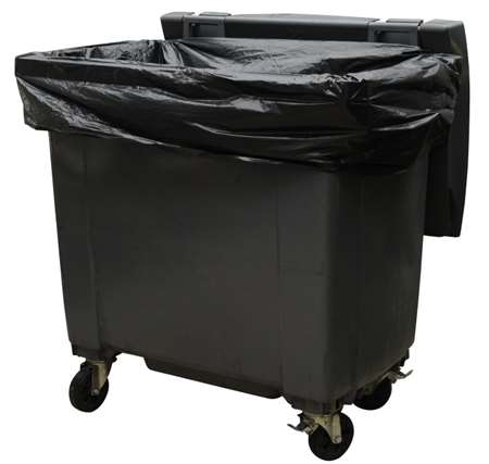 Image de Housse container noire BD 1100L renforcée - carton 50