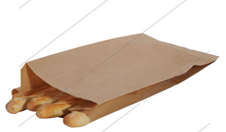 Sacs à pain papier kraft - lot de 100