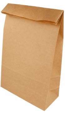 Image de Sacs papier kraft brun 20+9x35cm sans anse - lot 500