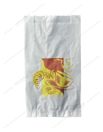 Image de Sacs Croissant Kraft Blanc modèle DELICES -14x7x28 cm/1000