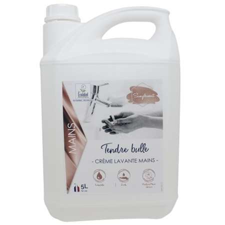 Savon crème Ecolabel TENDRE BULLE Fleur de lin - 5L