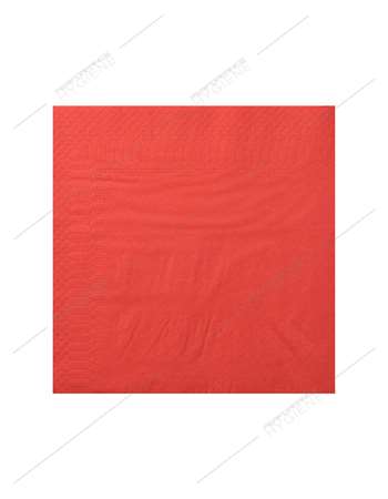 Serviettes 30x30cm ouate 2 Plis (Rouge) x 200 (1C=16)