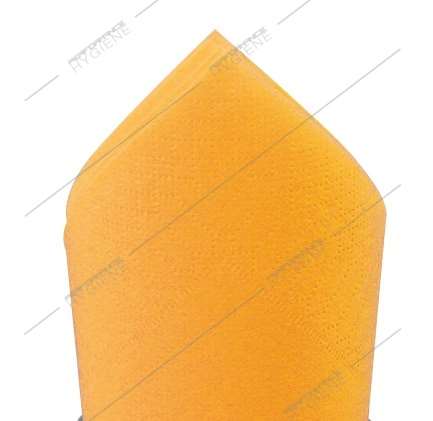 Image de Serviettes 38x38cm ouate micro gaufrée 2 plis (Mandarine)100