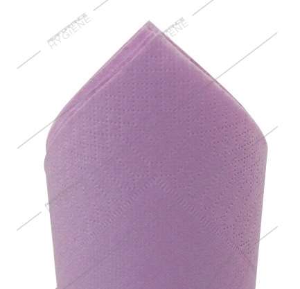 Image de Serviettes 38x38cm ouate micro gaufrée 2 plis (Lilas) x40
