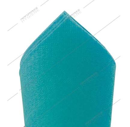 Image de Serviettes 38x38cm ouate micro gaufrée 2 plis (Turquoise)100