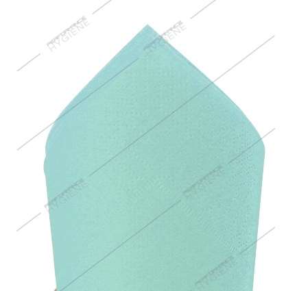 Serviettes 38x38cm ouate micro gaufrée 2 plis (Vert sap)x100