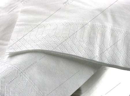 Serviettes 40x48cm ouate 3 Plis (Blanc) - carton 1000