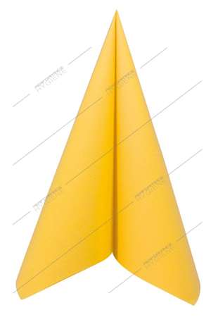 Image de Serviettes 40x40cm non tissées (Jaune vif) x50 (1C=8)