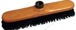 Image de Balai droit soie noire ou grise 29cm + douille vis