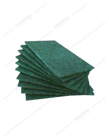Image de Tampon grattant récurage vert GM - 14x23cm - lot de 10