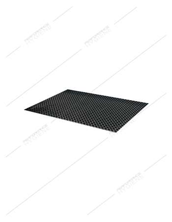 Tapis caillebotis caoutchouc noir 17mm - 80x120cm