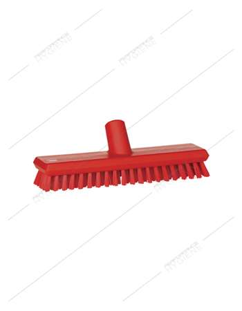 Image de Balai brosse frottoir 27cm alimentaire Rouge - VIKAN