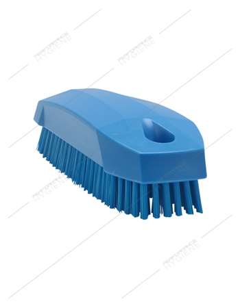 Image de Brosse à ongles/mains fibres dures bleu 13cm VIKAN