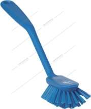 Image de Brosse vaisselle manche coudé 28cm bleu VIKAN