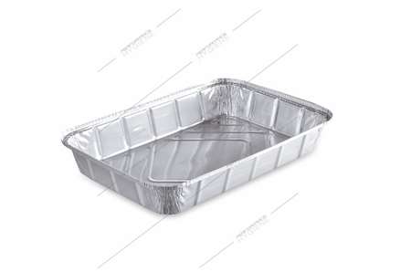 Image de Barquette aluminium avec couvercle 2200g - lot 50