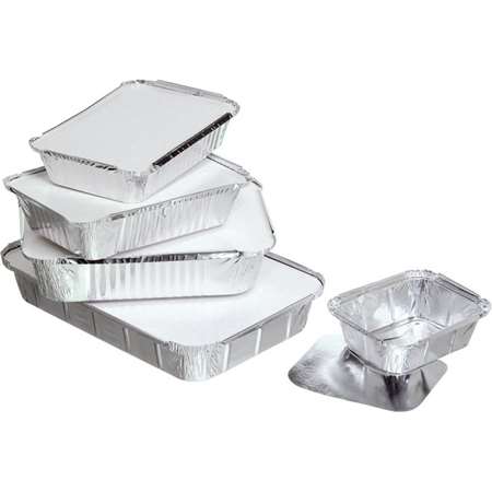 Image de Barquette aluminium avec couvercle 670g - lot 100