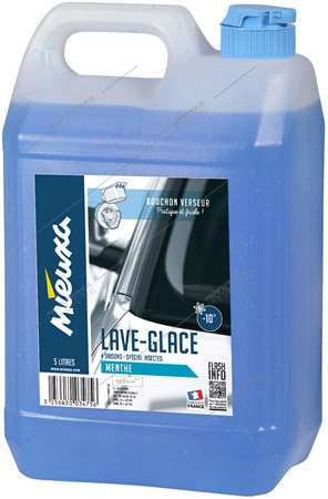 Lave glace 4 saisons anti insectes -10°C menthe - bidon 5L