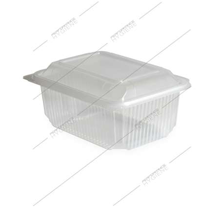 Image de Barquette micro ondable à charnière 1000g - lot 50