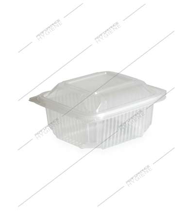 Image de Barquette micro ondable à charnière 500g - lot 50
