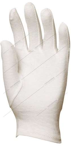 Image de Gants coton blanc cousus - T08/M - lot 10