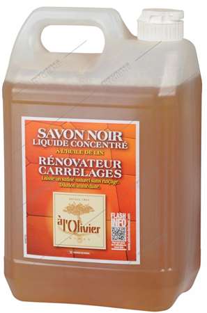 Image de Savon noir liquide à l'huile de lin OLIVIER - bidon 5L